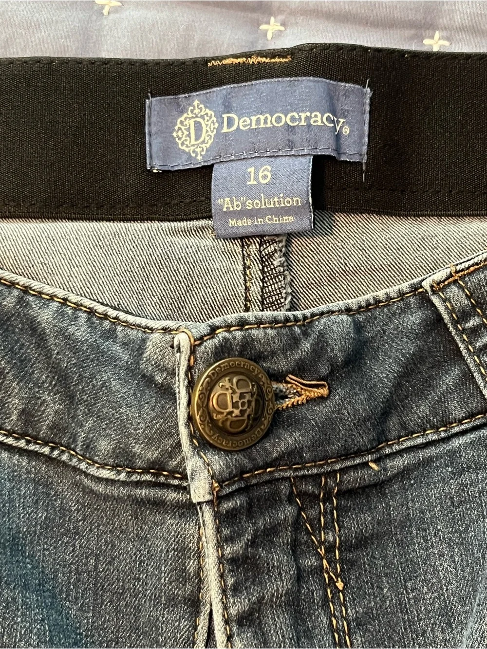 Democracy Women's Dark Wash Ab Solutions Flare Jeans